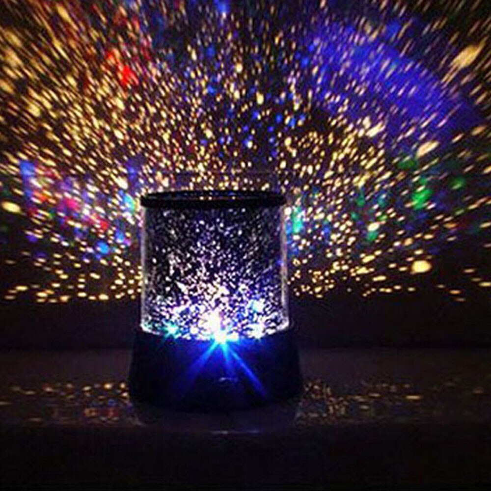 LED Galaxy Projector Ocean Wave Night Light Romantic Cosmos Star Master LED Projector Lamp Night Light Purple Bedroom Lamp