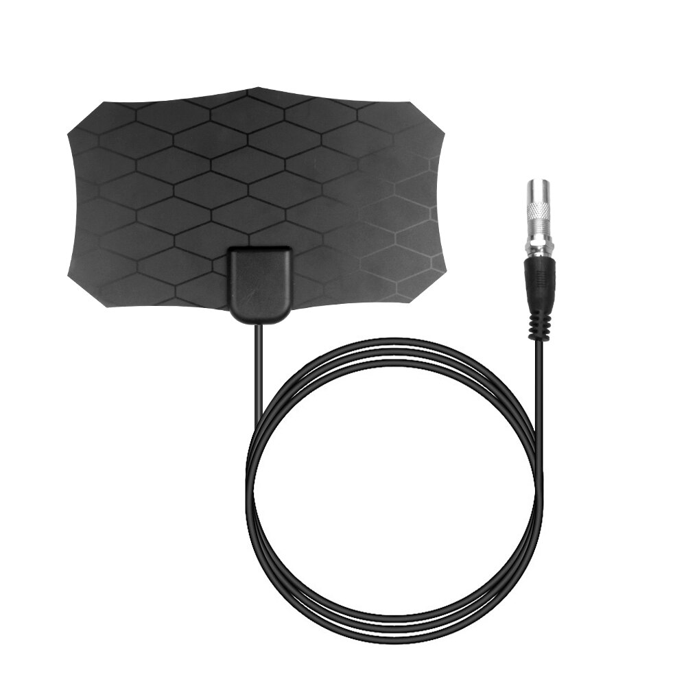 Flat Indoor HD Signal Digital TV Antenna With Amplifier HDTV VHF UHF Black Tv Antenna 80 Mile Range For Digital Tv