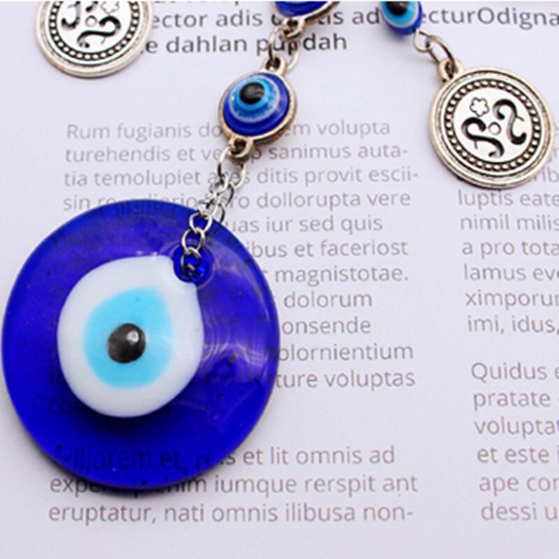 Pendentif œil bleu turc, amulette murale, porte-bonheur, décoration de la maison, artisanat
