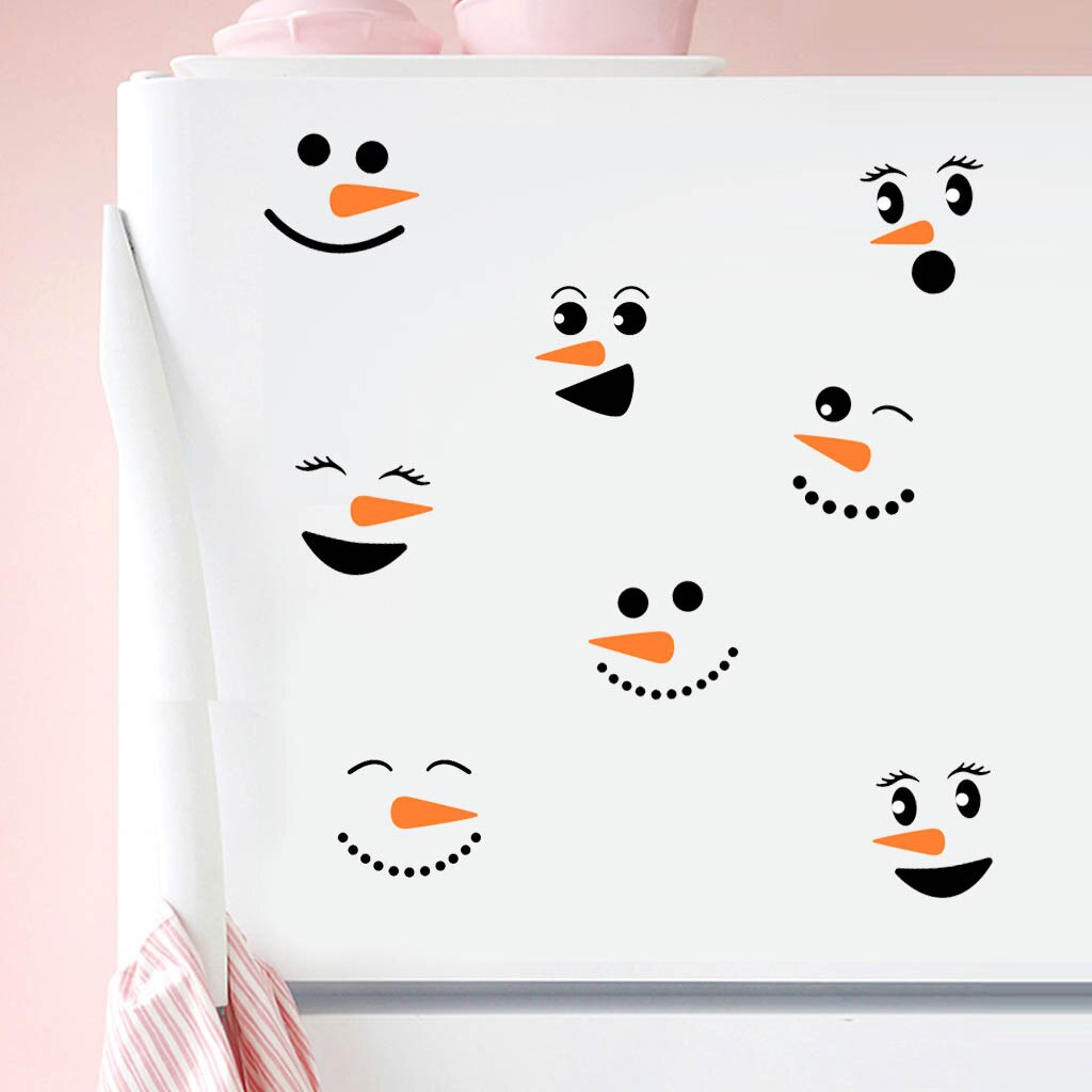 1Set cartoon pictures Electrostatic Sticker Glass Window Kids Room Home Decoration Christmas Wall Stickers Decal Wallpaper #W