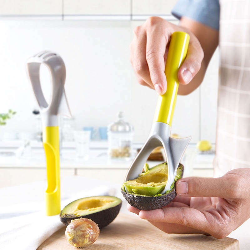 Keuken Accessoires 5-In-1 Avocado Slicer Fruit Tool Plastic Groente Stamper Multifunctionele Draagbare