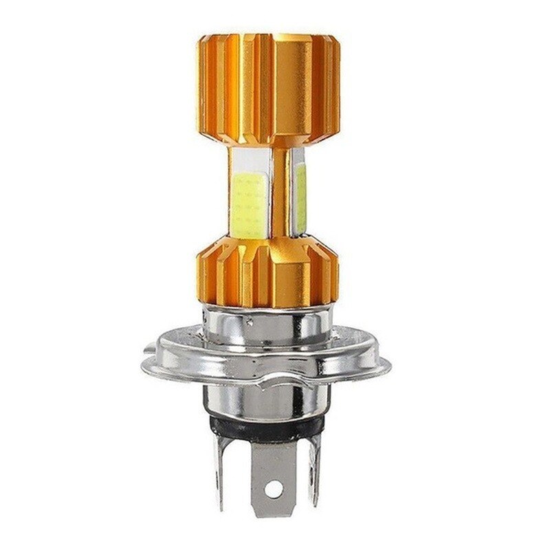 H4/P15D/BA20D 18W Led 3 Cob Motorfiets Koplamp Lamp 2000LM 6000K Hi/Lo Beam licht Motorfiets Lichten