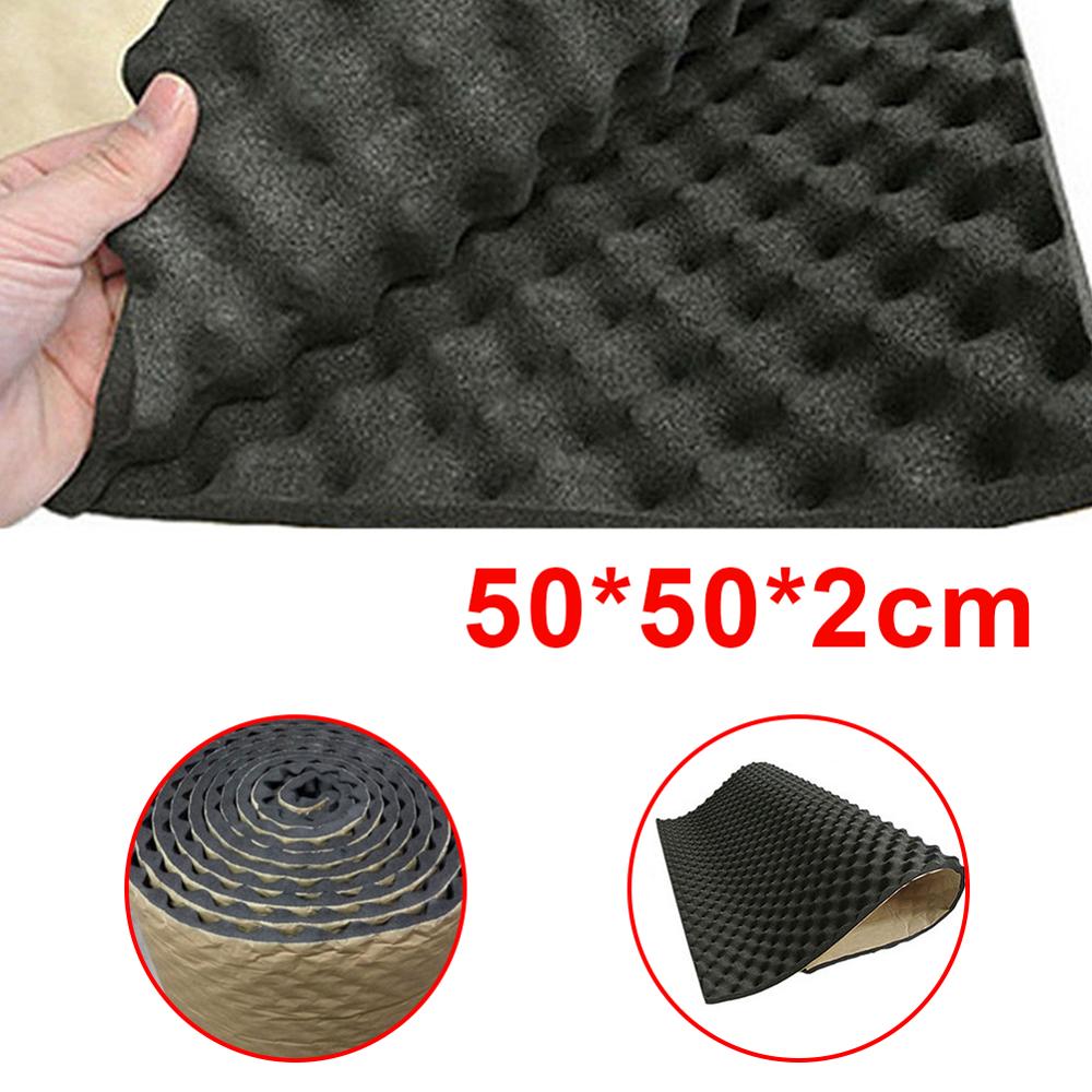 100/50x50cm Car Sound Deadener Mat Sound Deadening Noise Insulation Acoustic Dampening Foam Subwoofer Mat autos Accessories