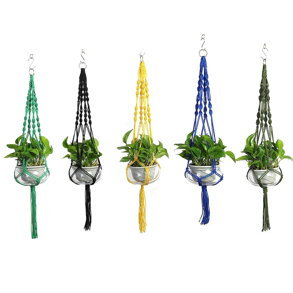 Offres spéciales fait main macramé plante cintre macramé plante cintre pour jardin plante plateau tenture murale panier maison et jardin outils