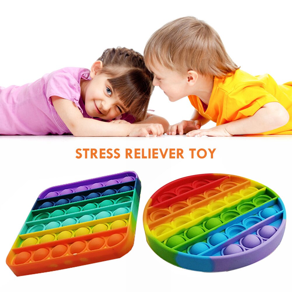 Kids Adult Anti-stress Toys Push Bubble Sensory Toys Funny Stress Reliever Toys for Children Autism Needs Pop it Fidget Toys