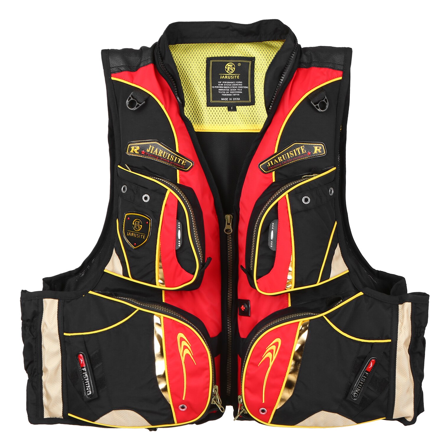 Fishing Life Jacket with Multiple Pockets Floatation Vest Adults Buoyancy Waistcoat Outdoor Sport Fishing Life Vest