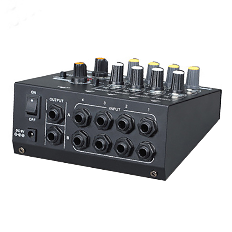 N-O 4/8-Kanaals Mini Mixer 4-Channel Line Mixer Reverb O Mixer (Us Plug)