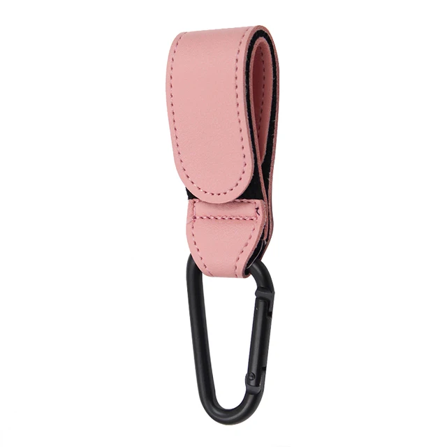 1/2 stücke Hochwertige Häkeln Kinderwagen Zubehör PU Leder Baby Tasche Kinderwagen Haken Kinderwagen Warenkorb Organizer 360 Grad Drehbare haken: Gelb