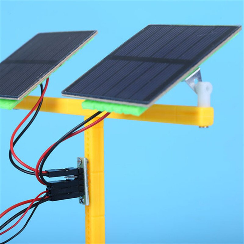DIY Solar Toys Children Science Experimental Teaching Aids Solar Dualpower Model Car Electric