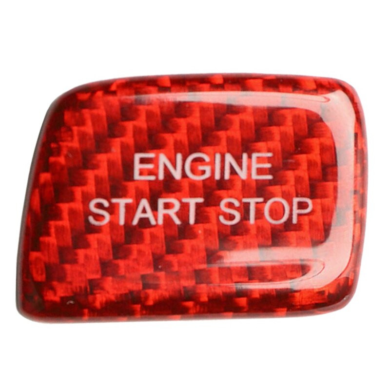 Carbon Fiber Engine Ignition Start Stop Push Button Cover Trim Sticker for Chevrolet Chevy Camaro