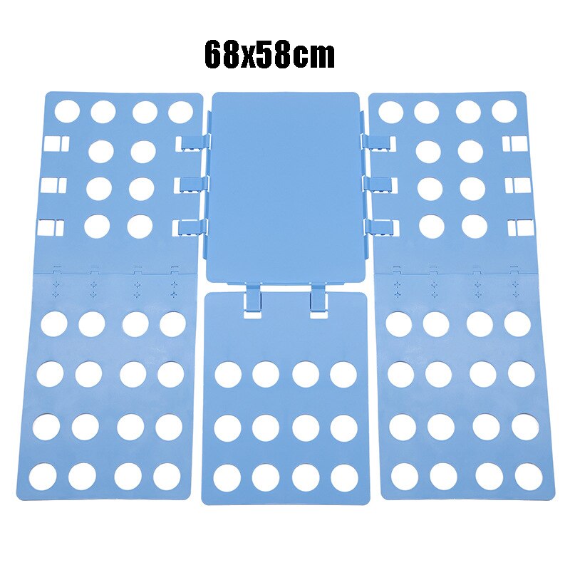 Planche à plier les vêtements pour adultes et enfants, pliage de dossier en plastique pratique détacha toutes les tailles pliage rapide des vêtements t-shirts: light blue for adul