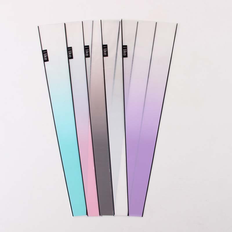 Ramo de flores transparente de plástico rosa, bolsa Opp de embalaje Floral, para el Día de San Valentín, por Uds.