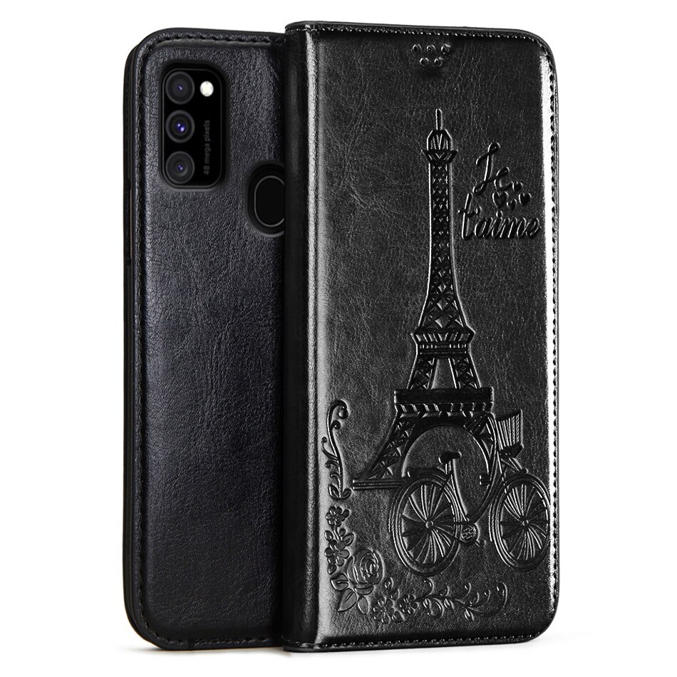 Luksusowe Retro Slim skórzane etui z klapką do Samsung Galaxy M31 przypadku portfel stojak magnetyczny okładka książki do Samsung M31 przypadkach