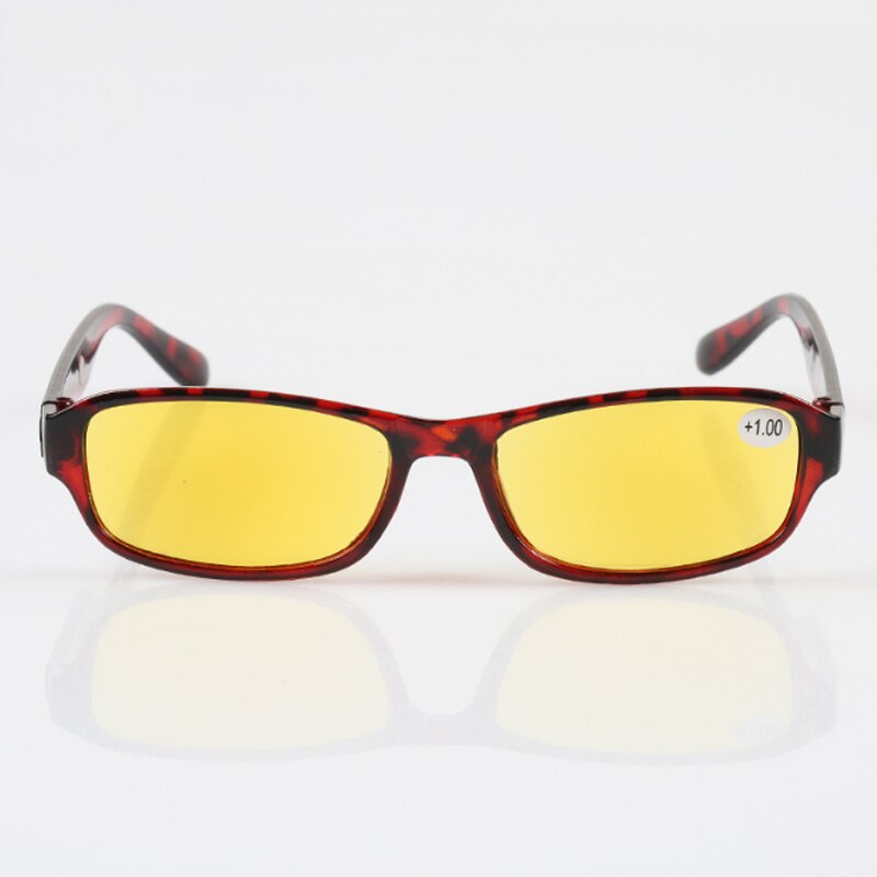 Gafas de lectura con montura de plástico magnética para hombres y mujeres, lentes amarillas, dioptrías, 1,0, 1,5, 2,0, gafas para presbicia, reloj Retro, CI4083