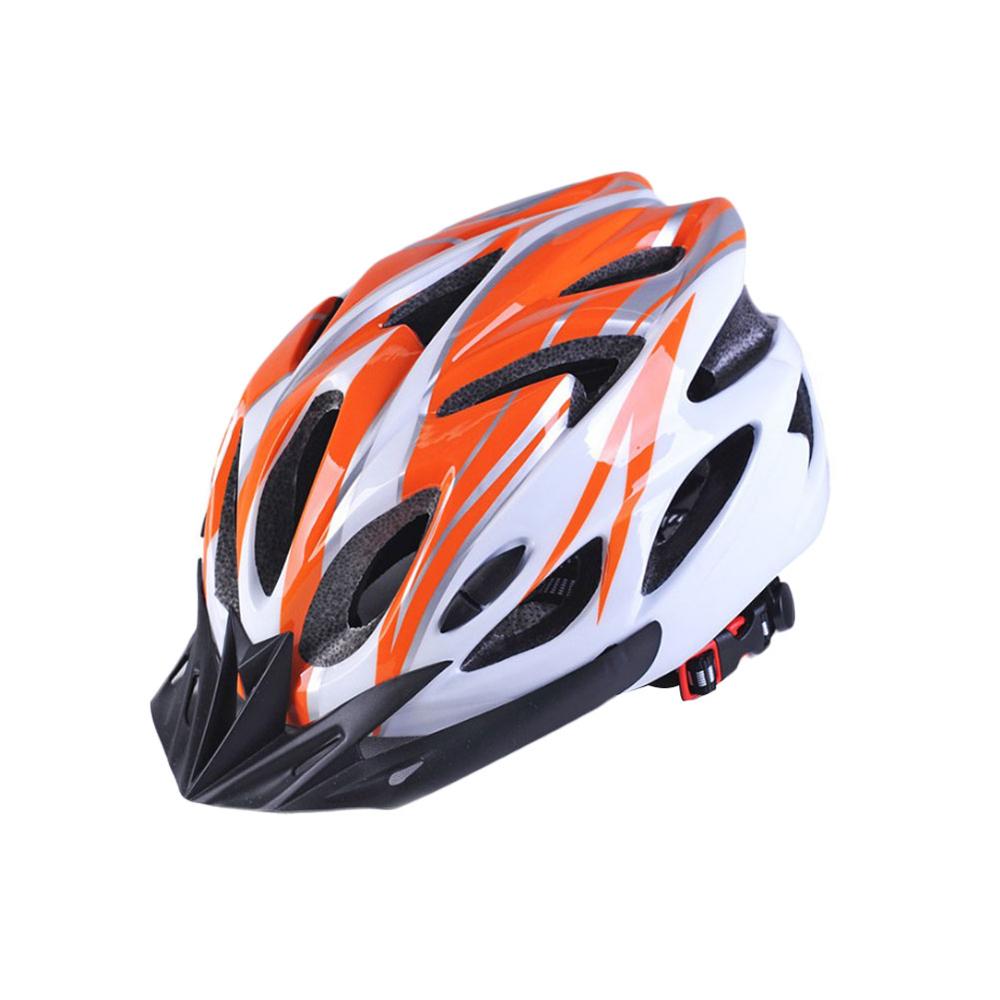 Helmets Ultralight Bicycle Helmet Integrated Molding Breathable Cycling Helmet for Man Woman: Orange