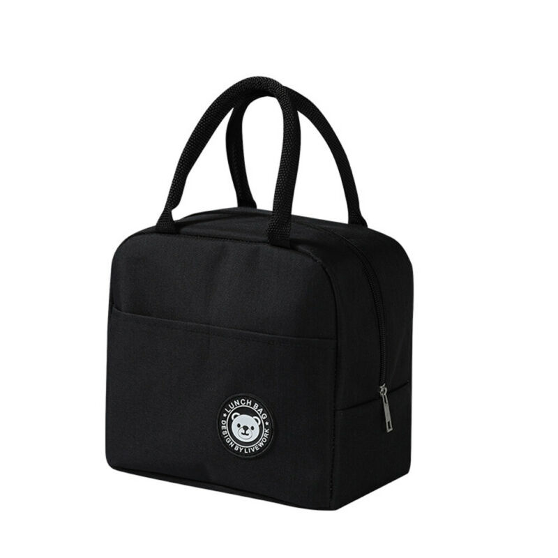 Fiambrera con cuchara, palillos, vajilla de paja de trigo, contenedor de almacenamiento de alimentos, caja Bento para microondas para escuela y oficina: Negro