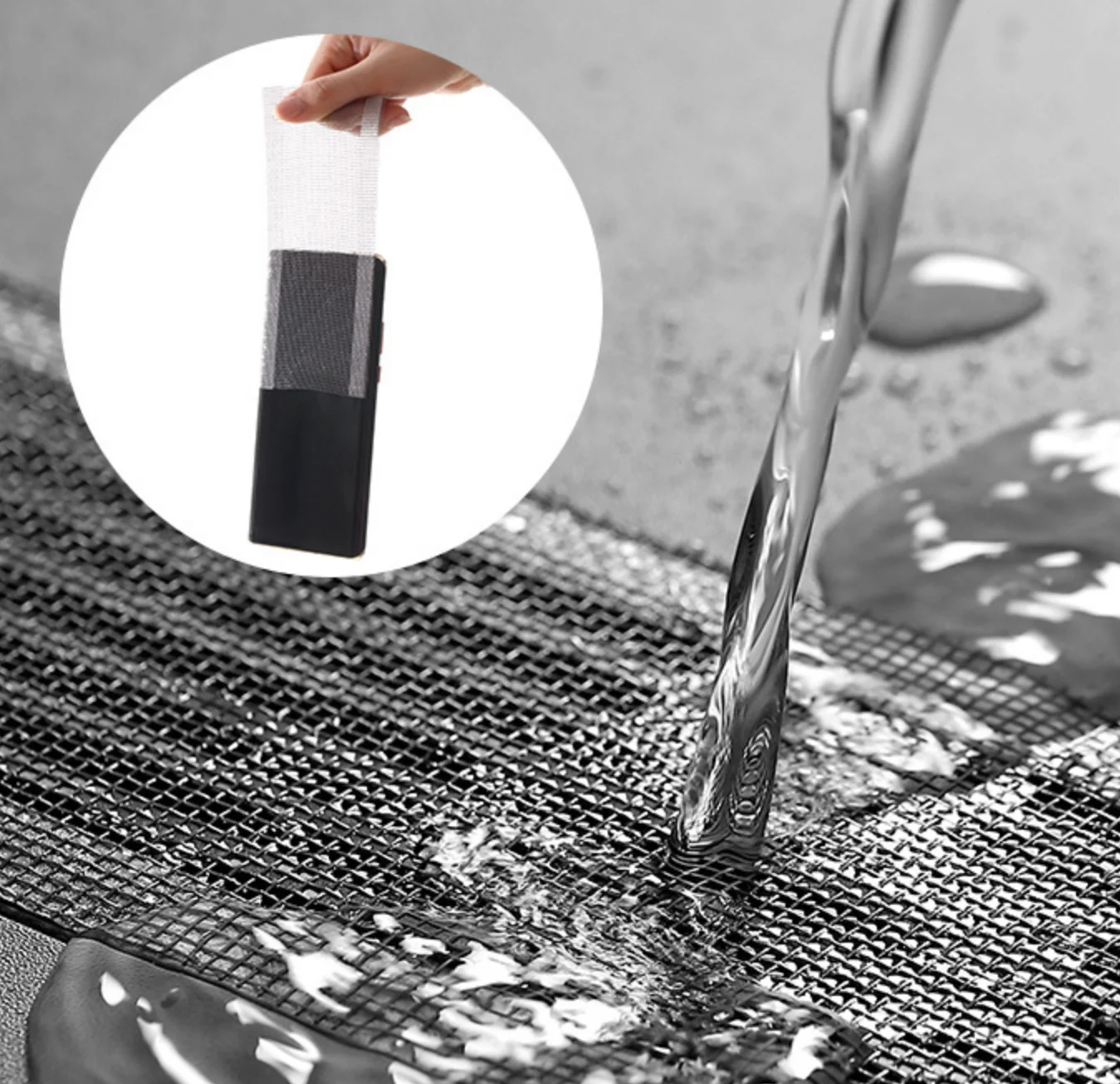 Rouleau adhésif jetable pour Drain de sol, 1 à 4 pièces, filtre Anti-colmatage des cheveux, écran adhésif pour égouts, filtre anti-insectes, eau
