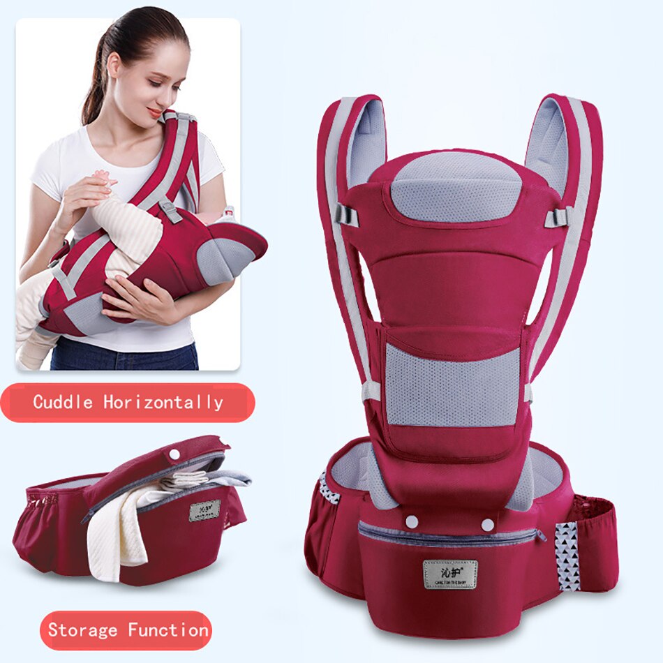 Baby Carrier Ergonomic Baby Carrier Soft Breathable Adjustable Multi-Function Ergonomic Carrier 0-48 months