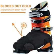 2pcs Warm Protective Cover Ski Boot Anti-freezing Lightweight Half Palm Compact Easy to Carry and Reusable