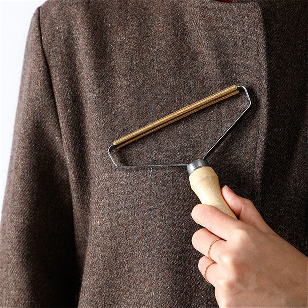 Bærbar fnugfjerner tøj fuzz stof barbermaskine værktøj magtfri fluff fjerner rulle til sweater vævet frakke