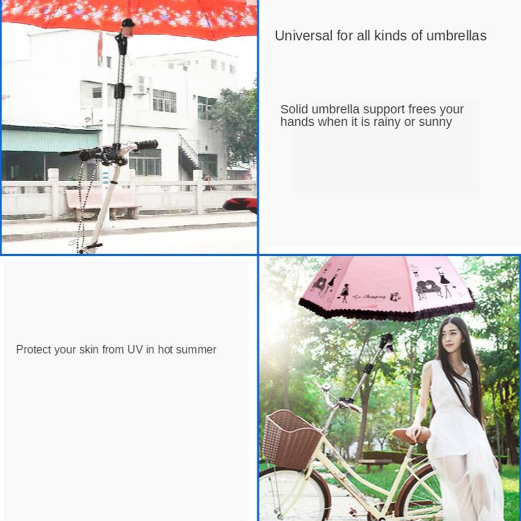 Rowerowy wózek spacerowy wózek spacerowy parasol uchwyt podporowy stojak robić montażu-regulowany