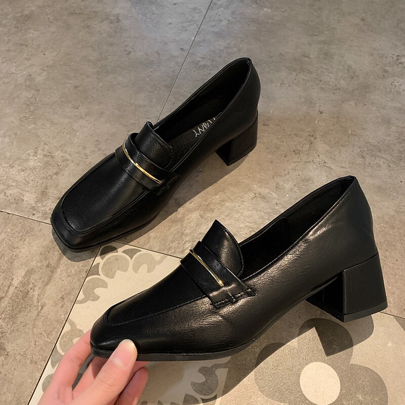 Bout carré en métal décoration sans lacet pompes – Grandado