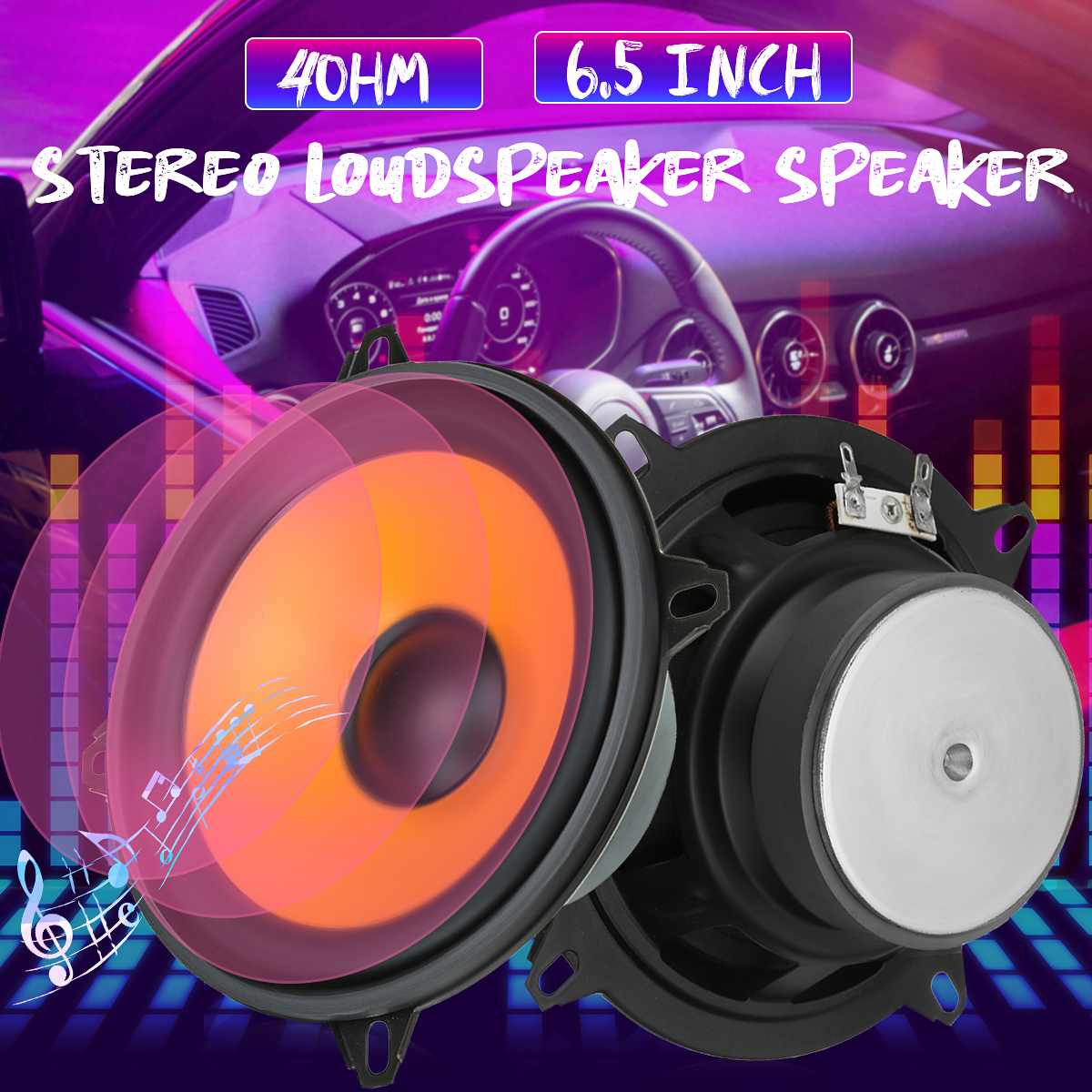 2 stk 300w 6.5 tommer bil woofer lyd lyd højttalere driver højttaler pro multimedia subwoofer stereo