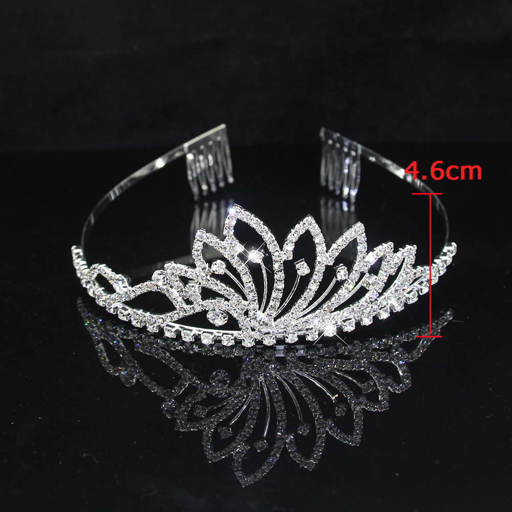 AINAMEISI Rhinestone tiary ślubne opaski do włosów akcesoria kryształowe korony dla kobiet dziewczynki kwiatowe ślubne peruki imprezowe biżuteria