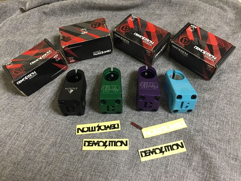 DEMOLITION BMX Steath uplift stem 7075-T6 heat-treated full CNC freestyle stems high strength made in Taiwan for