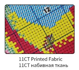 Sleeping Buddha Cross Stitch Pattern Counted Printed Fabric 14CT 11CT Cross-stitch Kits DIY Handmade Embroidery Needlework Sets: 11CT Printed Fabric