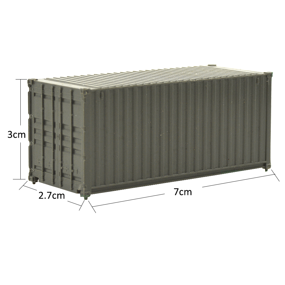 10 stücke HO 1: 87 zug Modell Container Schiffe Kunststoff Container Fracht Auto Züge Eisenbahn Modellierung 20ft Für Diorama Eisenbahn Szene