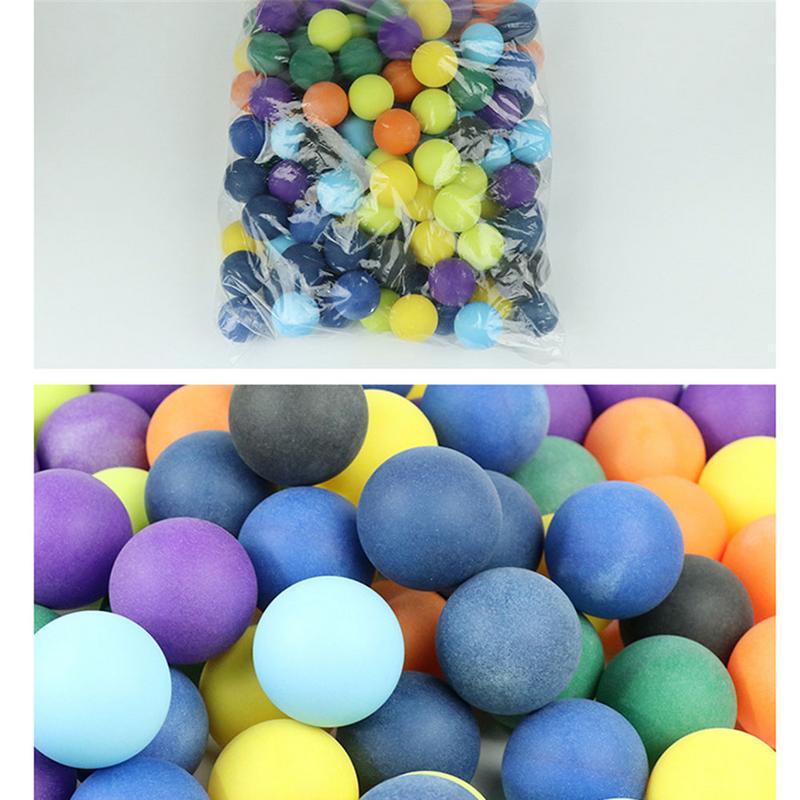 100 Uds. PP Material Pelotas de Ping Pong Juego de con pelotas de lotería de Ping Pong de Color puede ser herramienta para deportes al aire libre