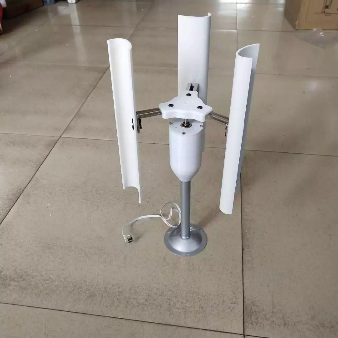 Vertikal akse vindturbin modell trefaset permanent magnet generator diy demonstrasjon av vindmølle leketøy nattlys