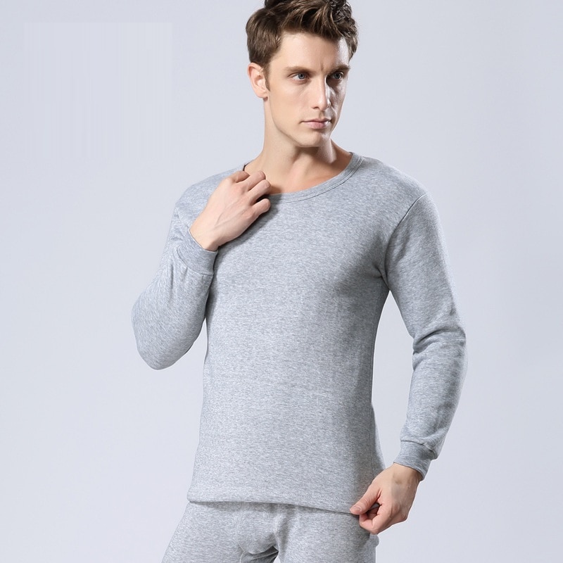 Cotton Undershirts Men Long Johns Thermal Underwear Base Man Underwear Thermo Shirt Men Winter Bottoms Warm Suit Tight Tops