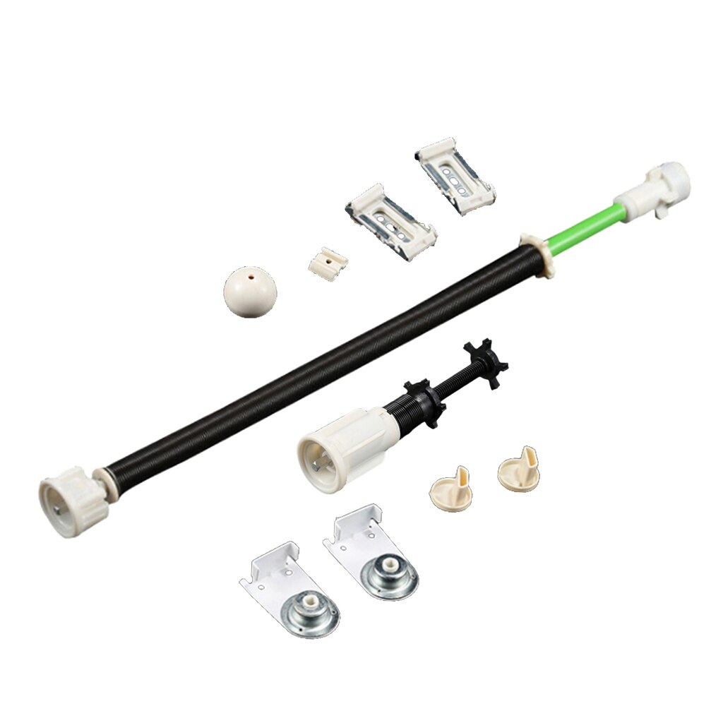 1 Kit tende a rullo in plastica a molla + accessori in metallo per tende fai-da-te