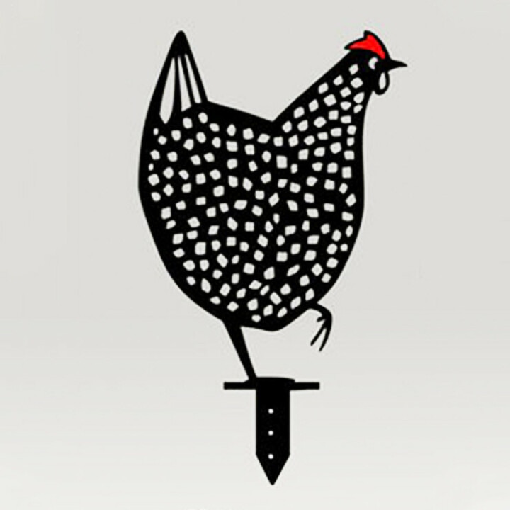Huhn Hof Kunst Metall Huhn Hause Dekoration Hinterhof Rasen Garten Einsätze Bauernhof Hahn Hahn Stahl Huhn Wetterfahne: Henne A