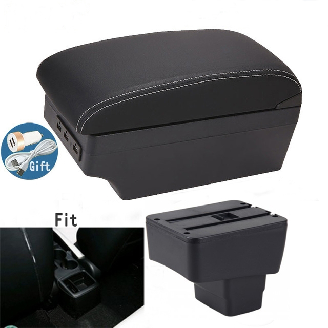 Reposabrazos para mazda CX-3, Reacondicionamiento para mazda 2 skyactiv, cx3, accesorios para coche, carga con USB, Caja de almacenamiento para apoyabrazos de coche
