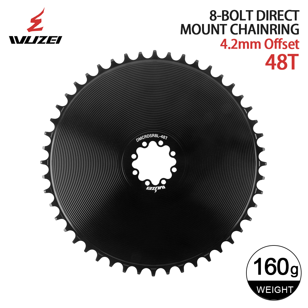 WUZEI-plato cerrado de 8 pernos, 4,2mm, 40-58T, para SRAM FORCE AXS, manivela de 12V, piñón de montaje directo ancho y estrecho, 8/9/10/11/12S: Morado