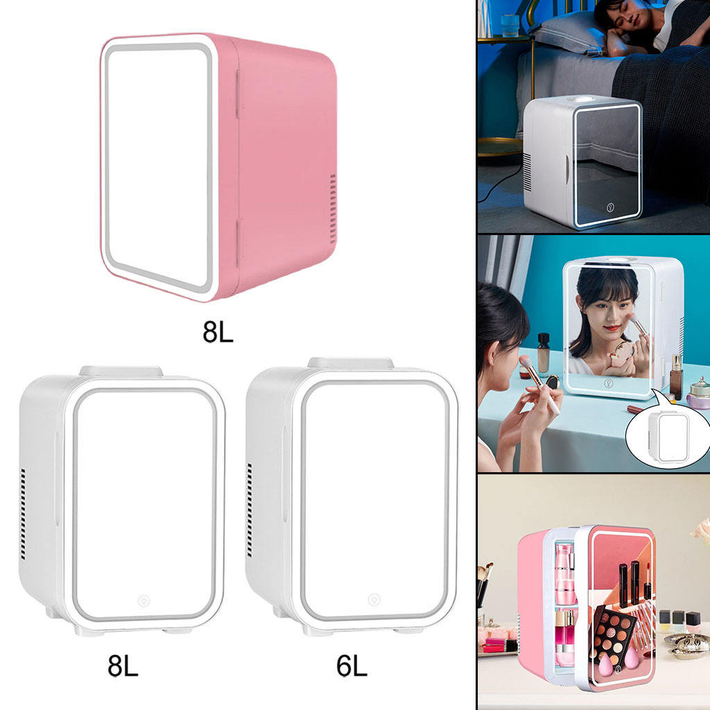 mini makijaż lodówka kosmetyczna lodówka sypialnia biuro uroda lodówka przechowywanie kosmetyków mini lodówka