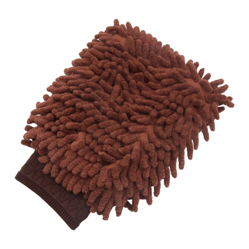 Handschuhe für Haushaltsreinigungstücher, Handschuhe aus Chenille-Korallenvlies, doppelseitige Dekontamination, Reinigungswerkzeug für Autowäsche und Badezimmer: Himmel Blau