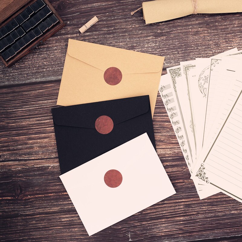 (10 Pieces/Lot) 16*11CM Kraft Paper Color Envelope