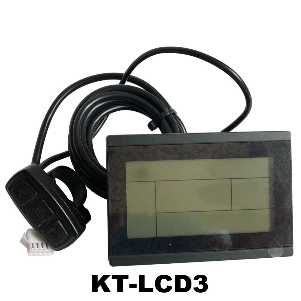 Ebike 24/36/48/60/72v KT LCD3 LCD8H LED affichage pour KT contrôleur LCD8 avec connecteur étanche SM-5A compteur de vitesse de vélo électrique: 60V KT LCD3 SM-5A