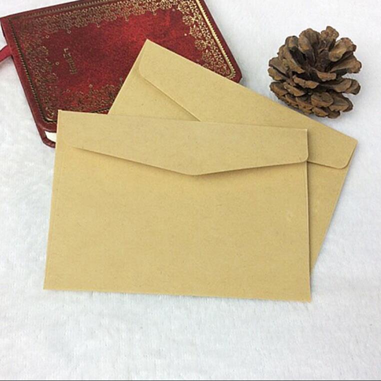 50PCS/lot Simple Vintage Kraft paper envelope wedding Students diy handmade envelope 160*110mm school and office supplier