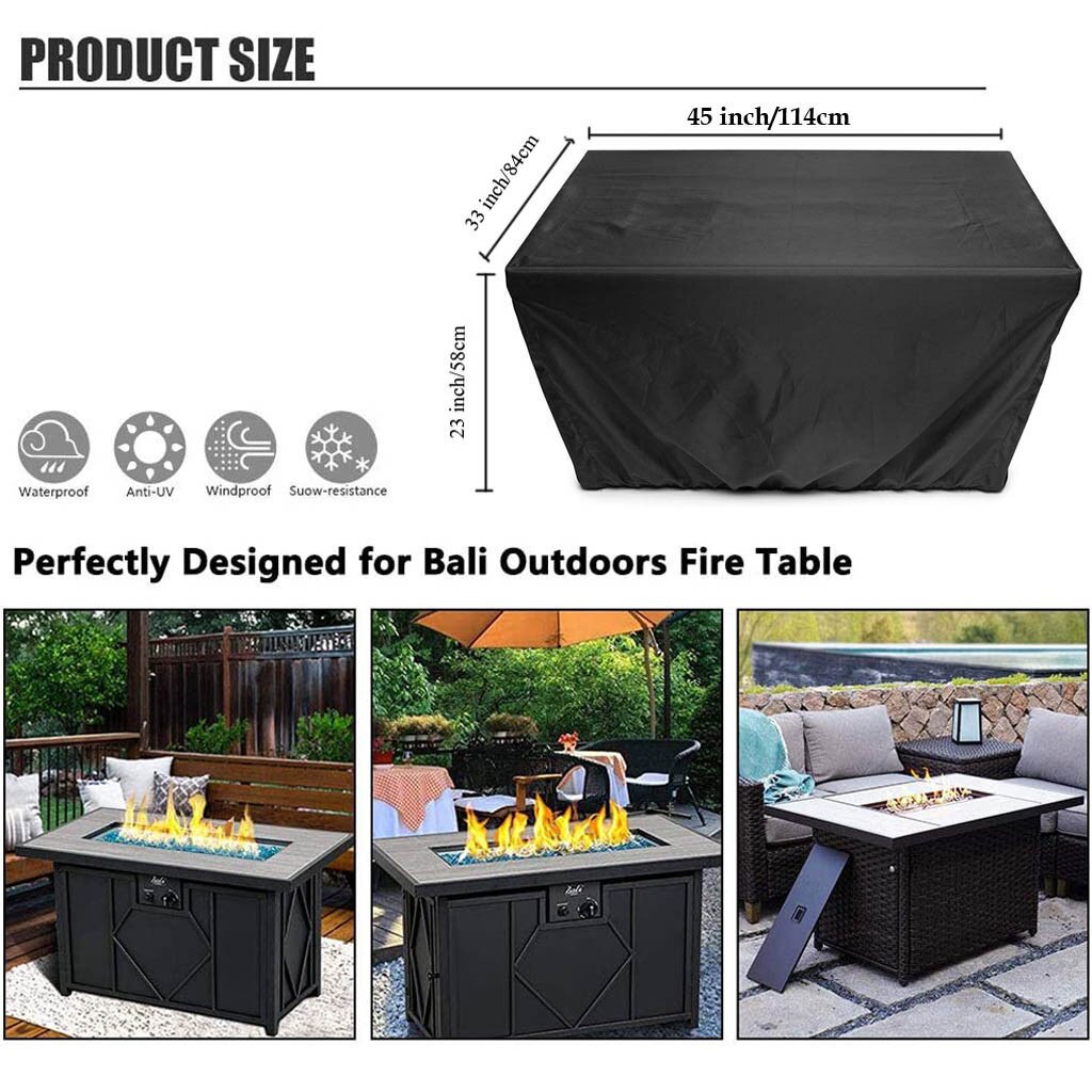 Gas Fire Cover Square Bbq Cover 28x28x25 Inch Waterproof Anti-uv Heavy Duty For Patio Baking Accessories #5: B