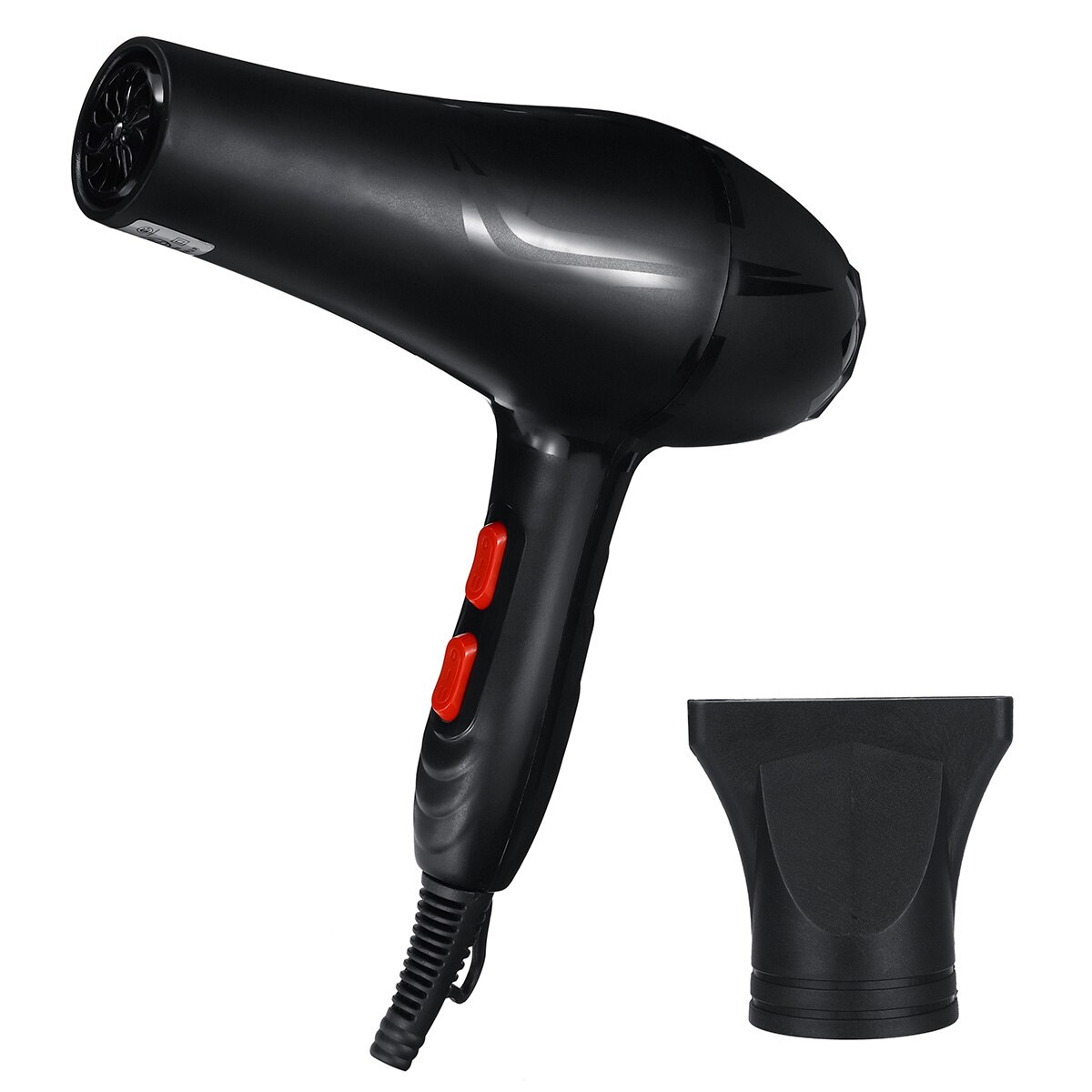 2000W forte puissance éolienne sèche-cheveux électrique sèche-cheveux souffleur à faible bruit + buse 220V sèche-cheveux pour maison Salon hôtel