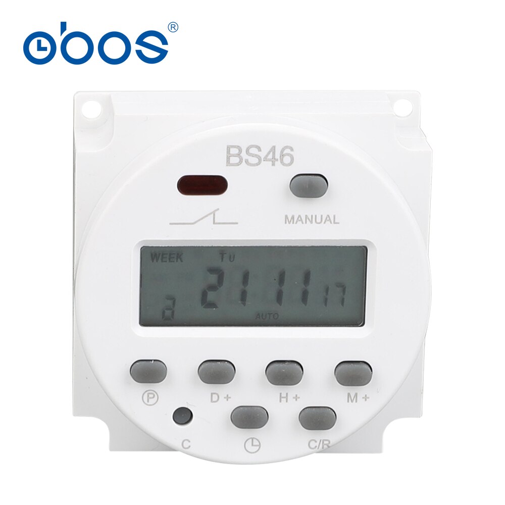 Senaste bra timer 12v digital urkopplare inbyggt uppladdningsbart batteri stor lcd-skärm mikrodator timer strömbrytare 23a 12 vdc