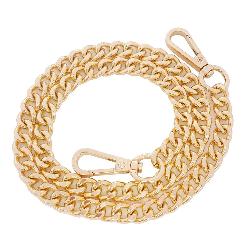 Lang 105cm metal pung kæde rem håndtag udskiftning til håndtaske skuldertaske guld farve: Default Title