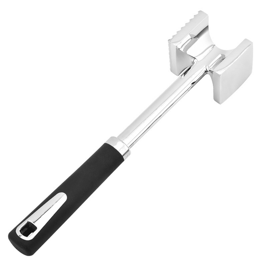 Vlees Beat Geruite Tender Hamer Steak Tenderizer Hamer Rvs Klop Hamer Huis Keuken Mallet Tool: Default Title