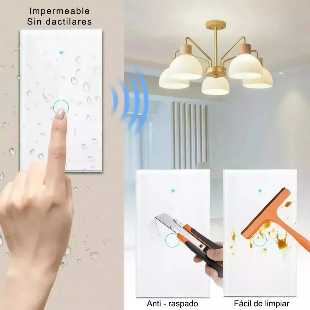 Tuya Zigbee Light Switch Zigbee Wall Switch No Neutral with Neutral All Used 1-3 Gang No Capacitor Zigbee No Neutral Switch