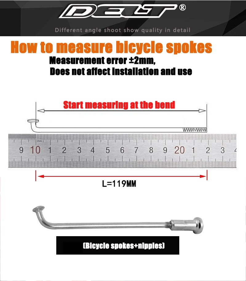 5 einstellen Edelstahl Elektrische Fahrrad zyklus fahrrad Speichen und Nippel 12G x 108/112/127/136/176/200/202/211/213/225mm Zubehör